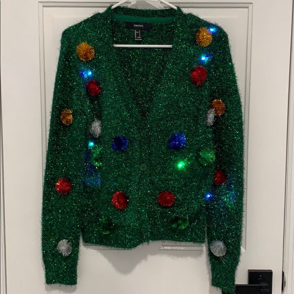 forever 21 christmas cardigan